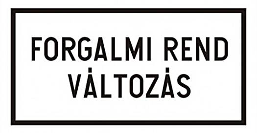 Forgalmi rend változás 500x500