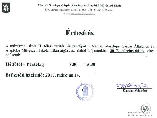 értesítés