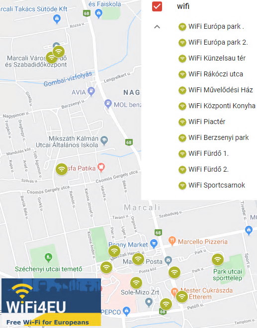 marcali free wifi halozat