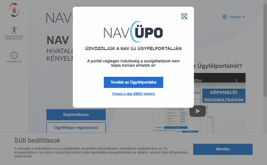 Ügyfélportál ÜPO