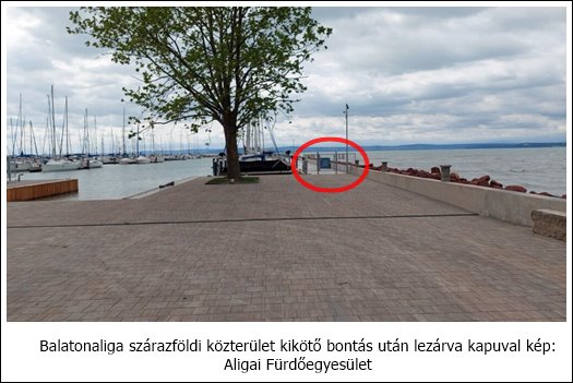 balatonaliga szarazfoldi kozterulet kikoto bontas utan lezarva kapuval 1024x577