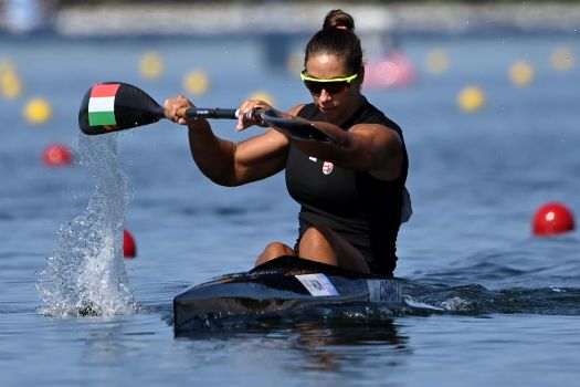 Vaires-sur-Marne, 2024. augusztus 10.Csipes Tamara a nõi kajak egyesek 500 méteres versenyének középfutamában a 2024-es párizsi nyári olimpián a vaires-sur-marne-i evezõs és kajak-kenu pályán 2024. augusztus 10-én.MTI/Kovács Tamás