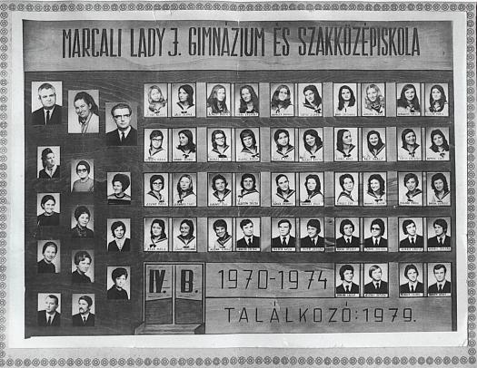 1974 ballagási tabló