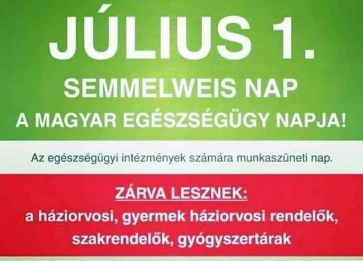 semmelweis nap munkaszuneti nap