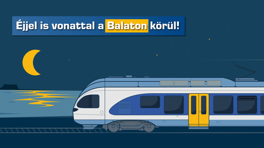 Surubben jarnak az ejszakai vonatok a Balatonnal