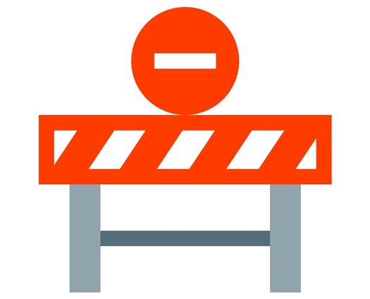 Road Closure icon in Color style
