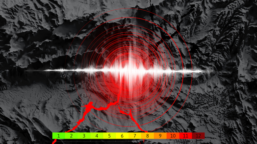 earthquake visual seismic activity fault lines illustration