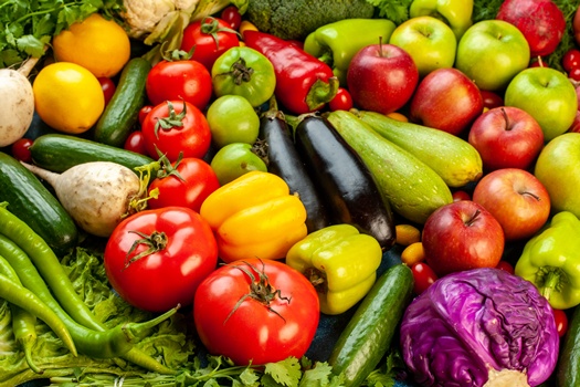 front view vegetable